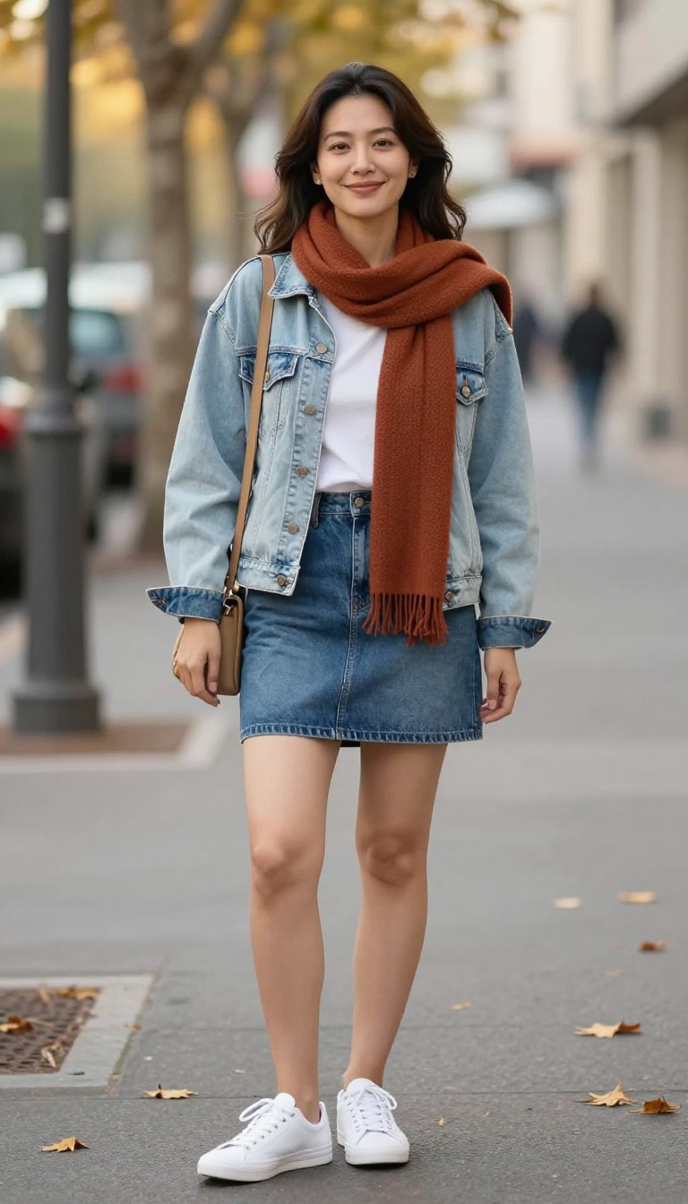 6. Denim on Denim with a Twist