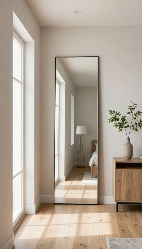 6. A Mirror That Makes the Space Feel Bigger idea
