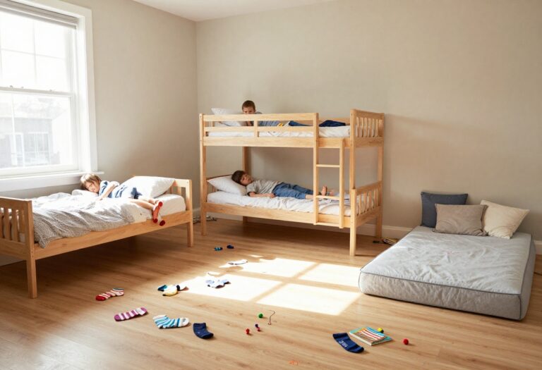 7 Smart Bedroom Ideas for 3 Kids to Share featured image