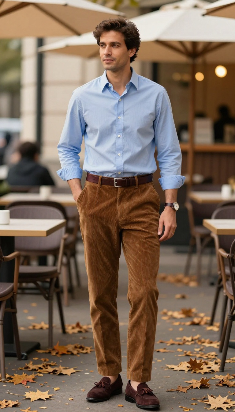 11. The Sweater Vest and Corduroy Combo for a Smart-Casual Vibe
