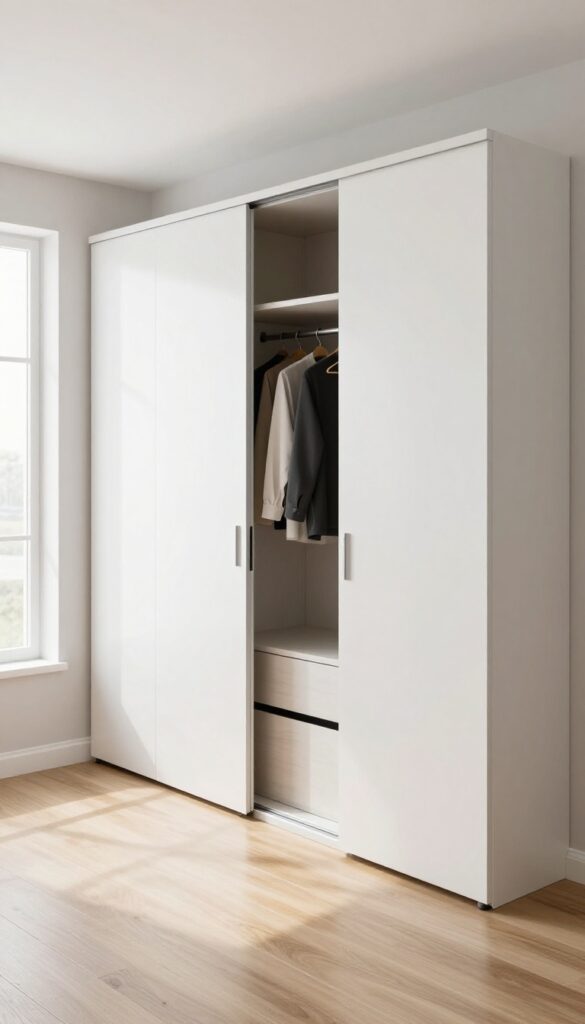2. Sliding Door Wardrobe for Tight Spaces idea