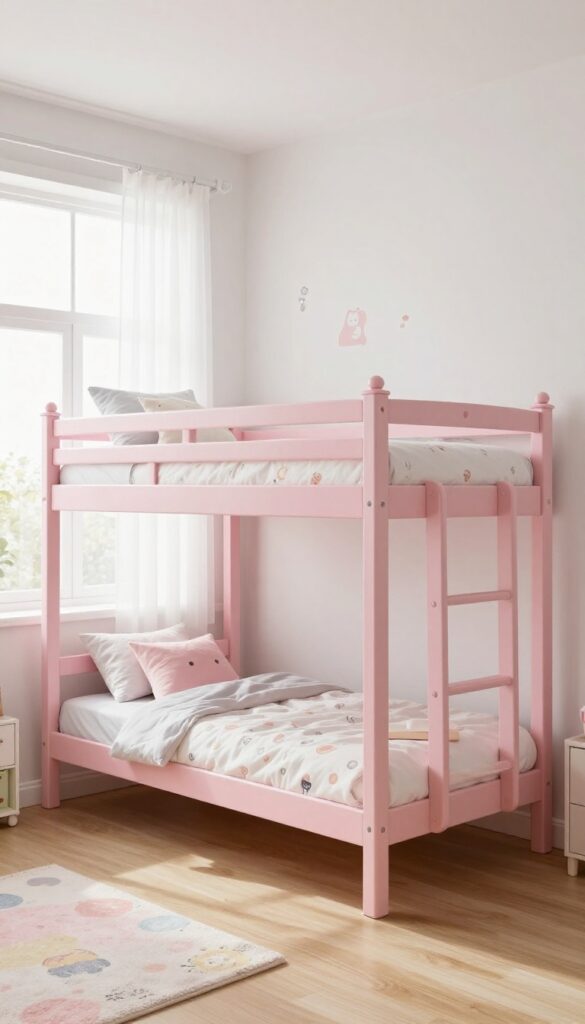 8. Low Bunk Beds for Younger Girls idea