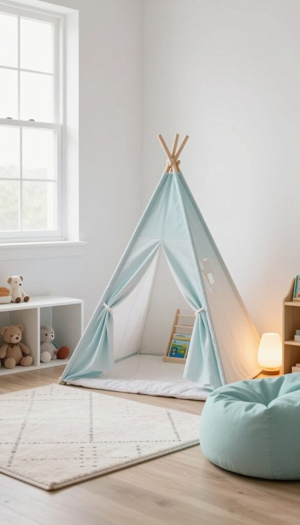 3. Play Corner Instead of a Full Playroom idea