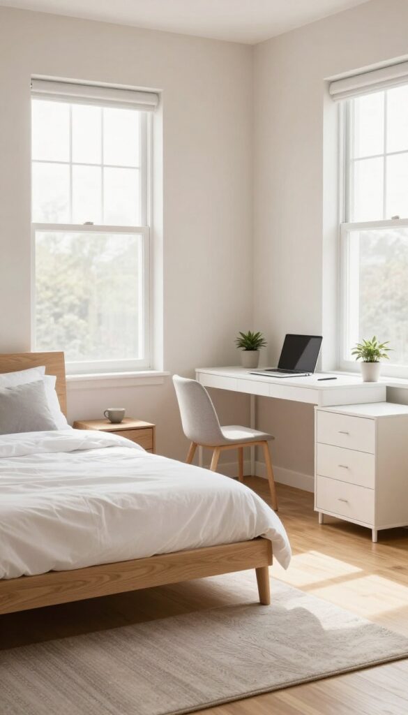 2. Corner Bed Placement for Better Flow idea