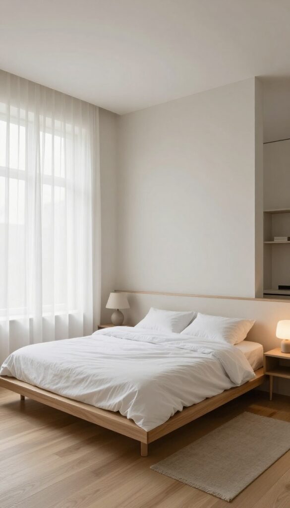 1. Float the Bed Away From the Wall idea