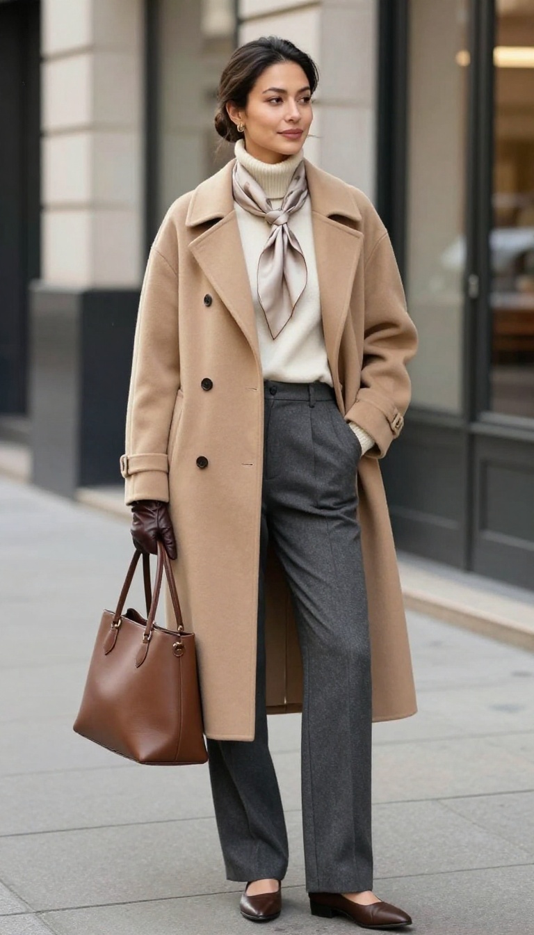 13. The Layered Look with a Long Coat