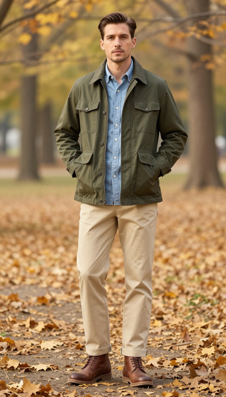 4. The Field Jacket with Chinos