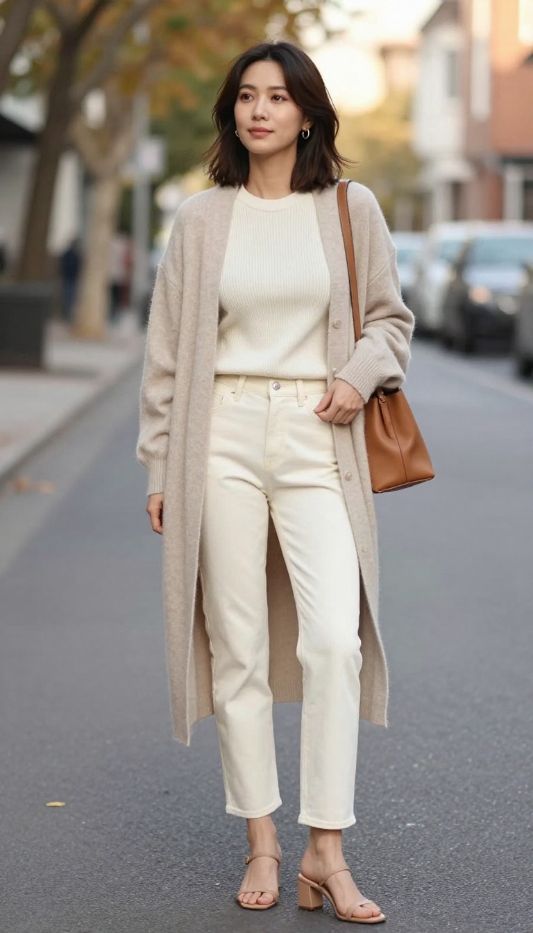 2. Straight-Leg Jeans with Strappy Heeled Sandals