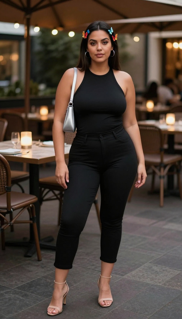 10. Halter Top with Capri Pants