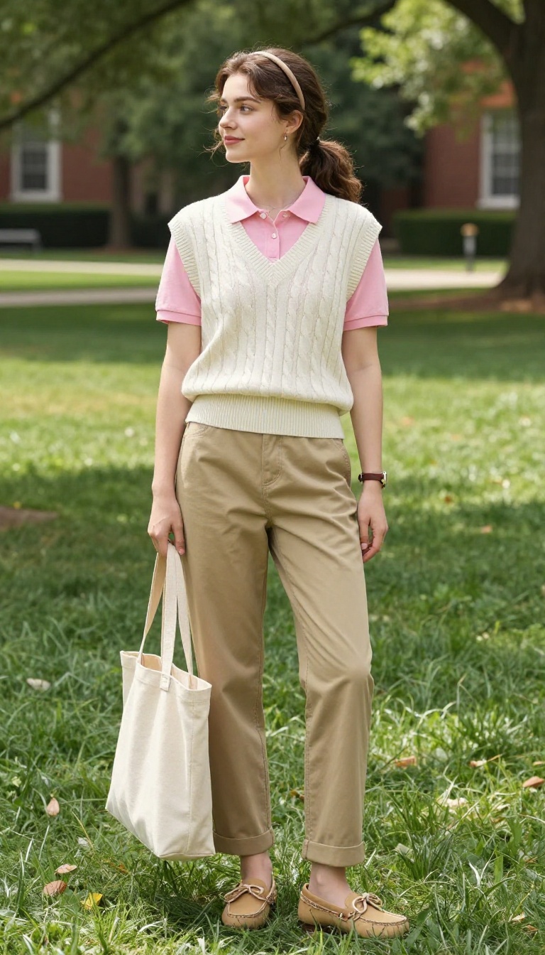8. Pastel Preppy Polo