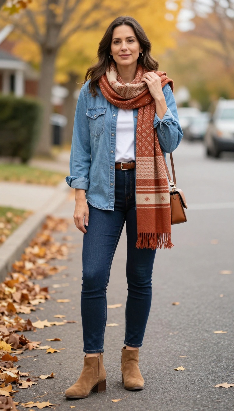 7. Denim on Denim with Apple Bottom Jeans