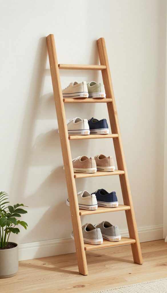 2. Ladder Racks for Casual Shoes idea